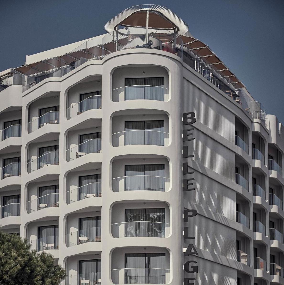 Hôtel Belle Plage Cannes – Design and sea breeze Elegant modern architecture of Hôtel Belle Plage near the beach