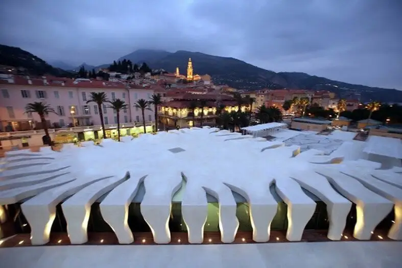Jean Cocteau Museum – Seaside Art and Architecture in Menton Modern art museum facade of Jean Cocteau in Menton