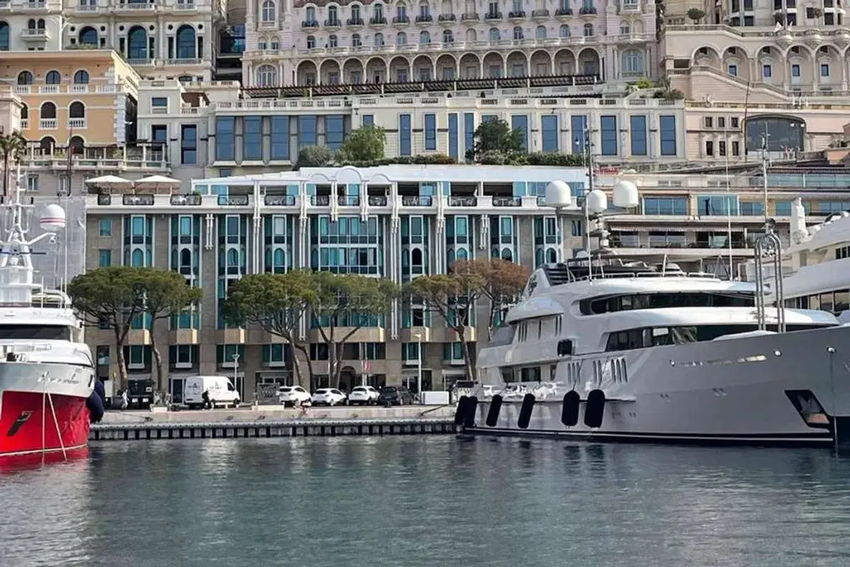 Port Palace Hotel facing the yacht harbor in Monaco