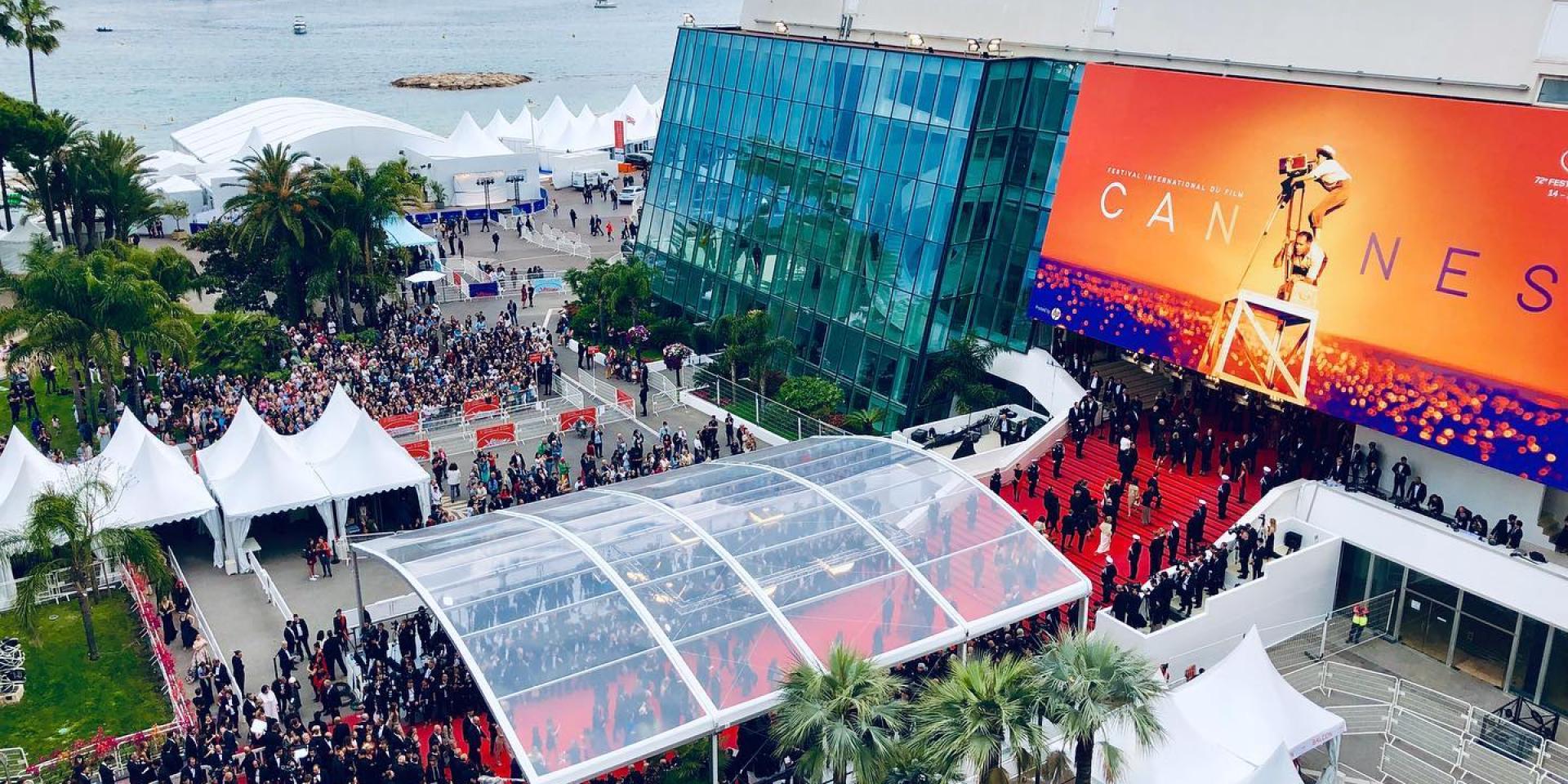 Glamorous cinema celebration in Cannes Spectacular Festivals on the French Riviera: Top 10+, Red carpet and crowds at the Cannes Film Festival near the Palais des Festivals